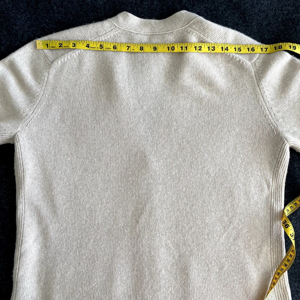 Jenni Kayne Everyday Cardigan Oatmeal Wool Cashmere Small - Picture 13 of 15